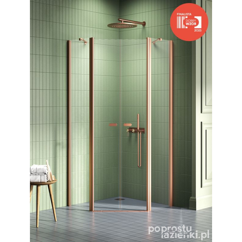 Kabina pięciokątna 90x90 New Soleo Copper Brushed New Trendy (K-1705)