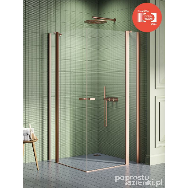 Kabina prostokątna 100x120 New Soleo Copper Brushed New Trendy (K-2023)