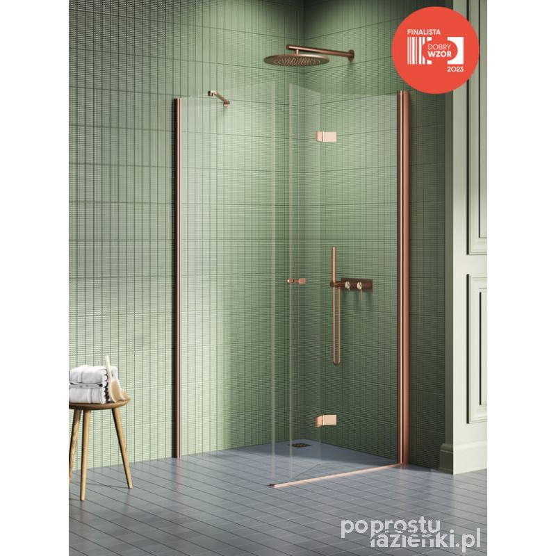 Kabina prostokątna 100x80 New Soleo Copper Brushed New Trendy (K-2046)