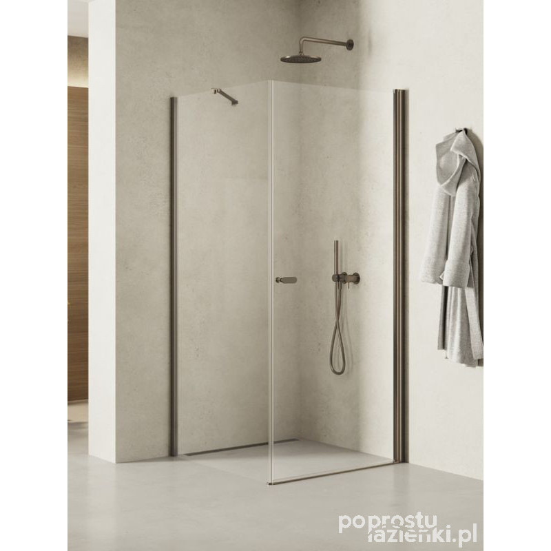 Kabina prostokątna 70x90 New Soleo Gunmetal Brushed New Trendy (K-2127-WP)