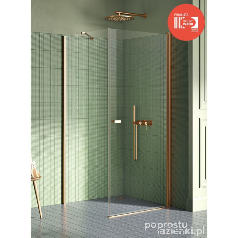 Kabina prostokątna 80x70 New Soleo Copper Brushed New Trendy (K-2287-WP)