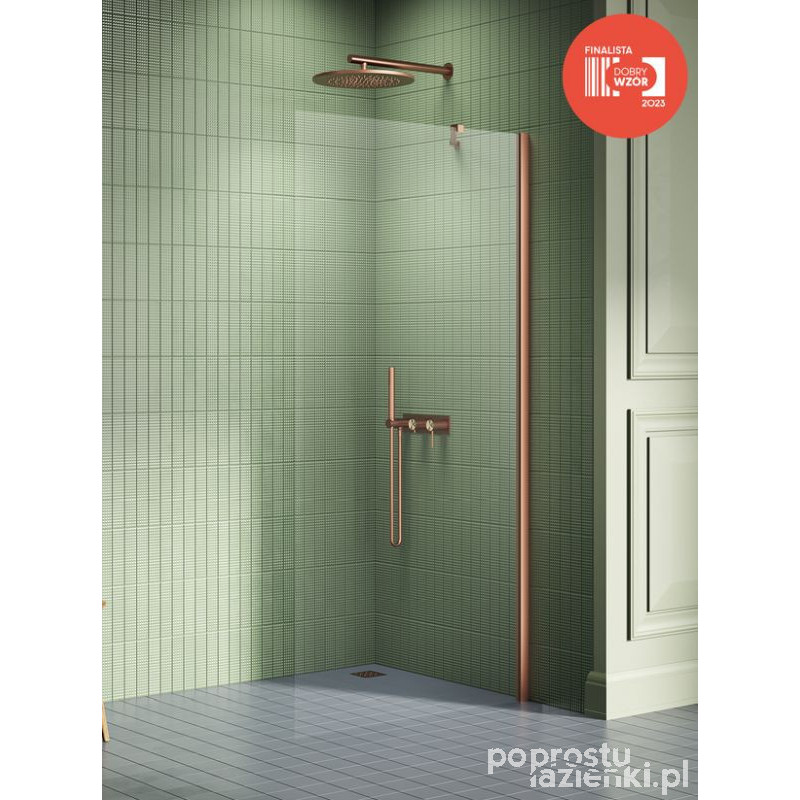 Kabina walk-in 70 New Soleo Copper Brushed New Trendy (K-2101)