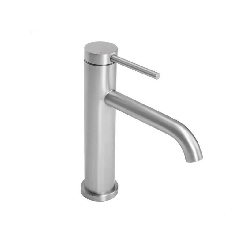 Bateria umywalkowa nikiel szczotkowany niska Clif Rea (REA-B5324)