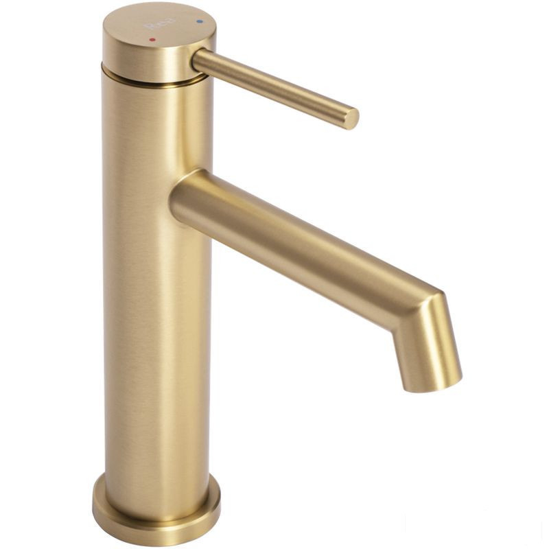 Bateria umywalkowa niska złoty szczotkowany Foss Rea (REA-B5316)