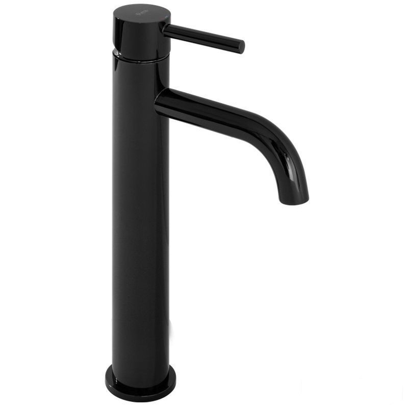 Bateria umywalkowa wysoka Lungo Czarna Metaliczna Rea (REA-B0662)