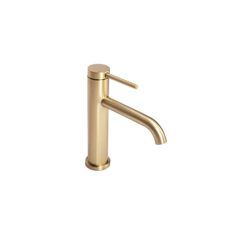 Bateria umywalkowa złota szczotkowana Clif niska Rea (REA-B5323)