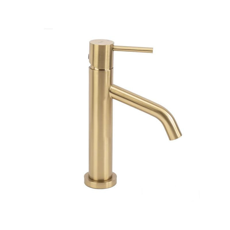 Bateria umywalkowa złota szczotkowana Level niska Rea (REA-B6218)
