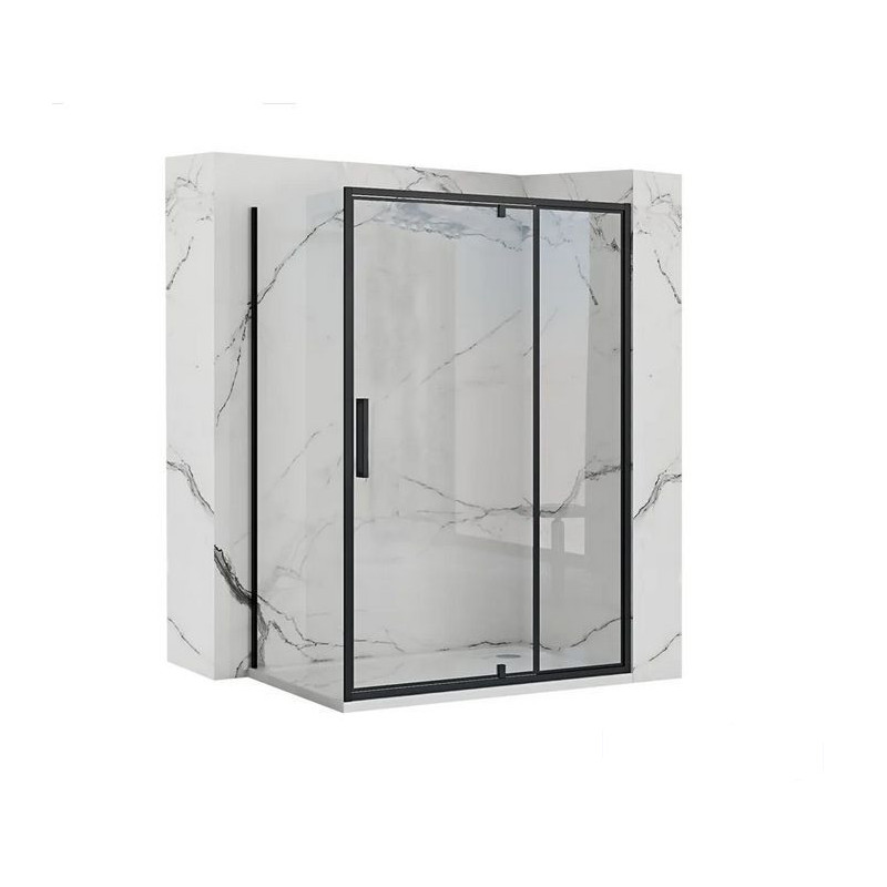 Kabina prysznicowa 120x80 Rapid Swing Black Rea (REA-K6413 + REA-K6421)