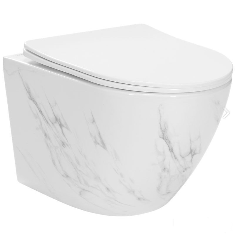 Misa WC wisząca z deską Carlos Nature Marble Rea (REA-C6606)