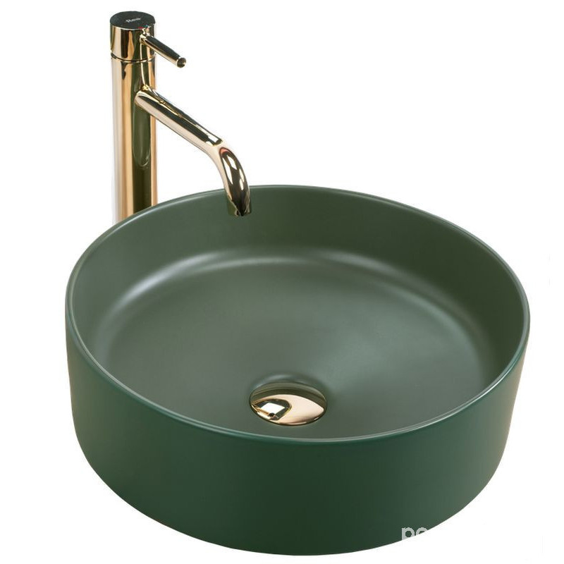 Umywalka nablatowa Sami Green Matt Rea (REA-U4567)