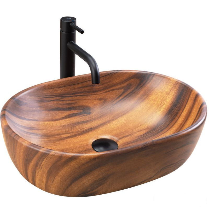 Umywalka nablatowa Amelia Wood Matt Rea (REA-U5060)