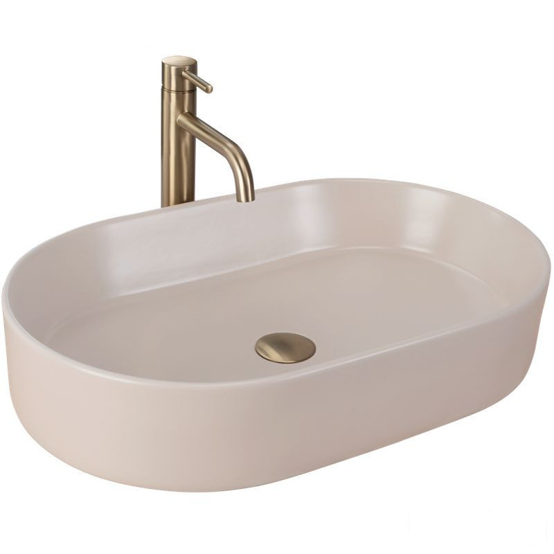 Umywalka nablatowa Nadia 60 Beige Matt Rea (REA-U9661)