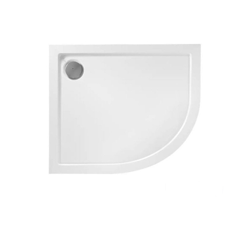 Brodzik półokrągły 80x100 L Look White Rea (REA-K7909)