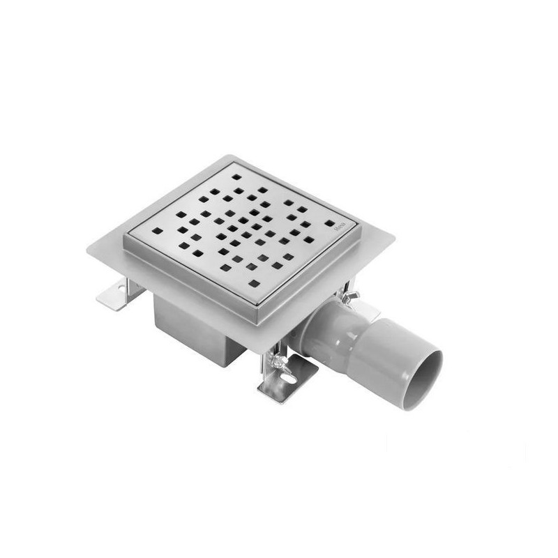 Odpływ liniowy 12x12 Dots Szczotkowany Rea (REA-G6202)