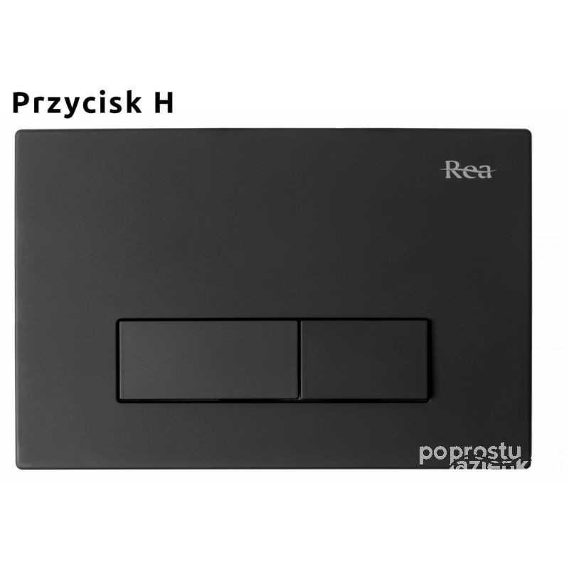 Przycisk do stelaża podtynkowego H Black Rea (REA-E0111)