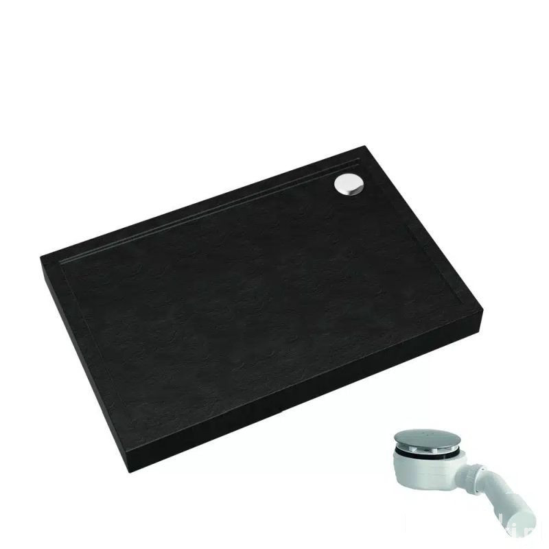 Brodzik prostokątny 90x120 Competia New Black Stone Schedpol (3.4647/C/ST)