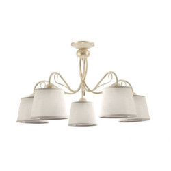 5-punktowa plafon ecru...