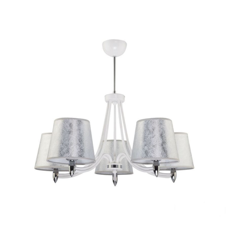 5-punktowy żyrandol biały Oskar Jupiter (OR 5 bi)