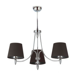 Chromowany żyrandol...