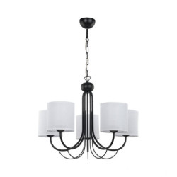 Czarny żyrandol 5-ramienny...