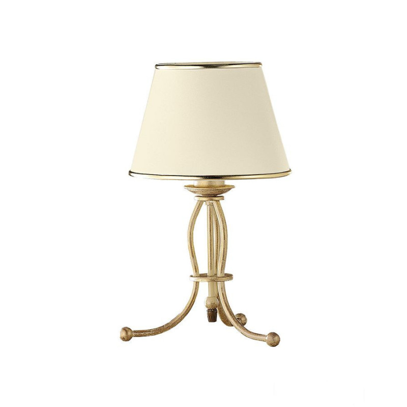 Klasyczna lampa biurkowa 1-punktowa ręcznie patynowana Laura Jupiter (LA-L-E)