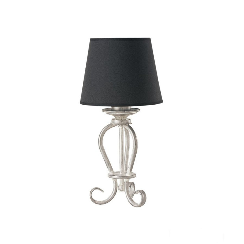 Klasyczna lampa biurkowa abażur czarny Arkada Jupiter (AK L)