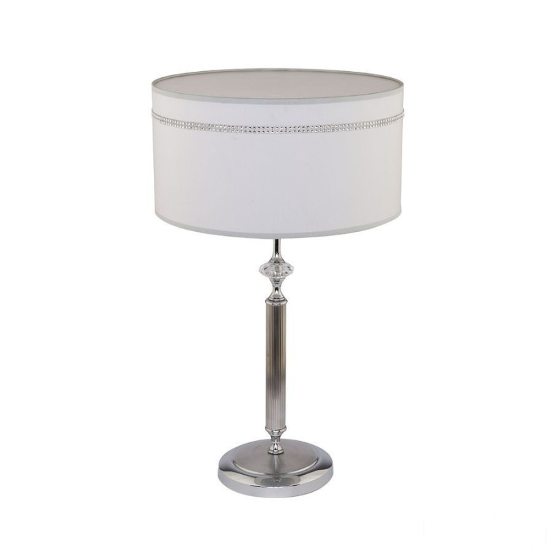 Klasyczna lampa gabinetowa srebrna chromowana z kryształami Julia ii Jupiter (JU L H)