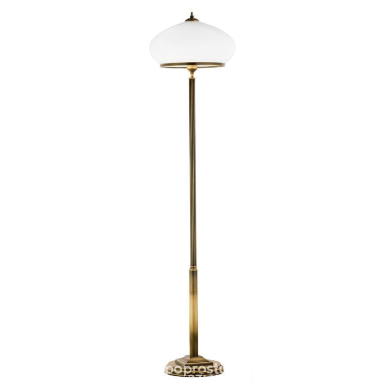 Klasyczna lampa podłogowa patynowana klosz Zeus Jupiter (ZU P)