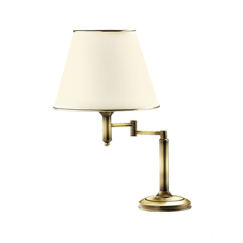 Klasyczna łamana duża lampa gabinetowa złota patynowana Classic Jupiter (p.CLL ł)