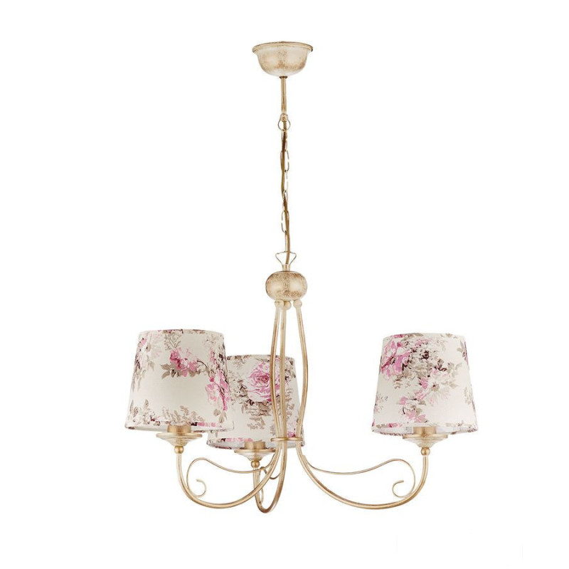 Klasyczny żyrandol 3-punktowy ręcznie patynowany Sara Jupiter (SA 3 ec)