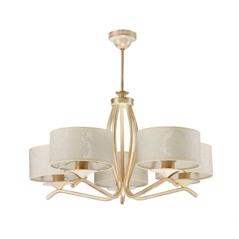 Klasyczny żyrandol 5-ramienny ręcznie patynowany Kaszmir Jupiter (KS 5 ec)