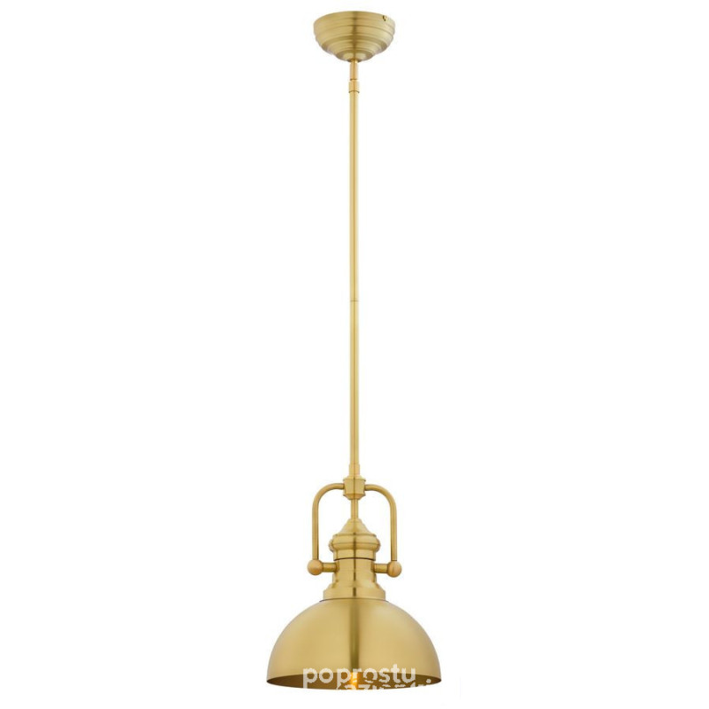 Klasyczny żyrandol złoty 1-punktowy satynowany Platino Jupiter (PT 1 ms)