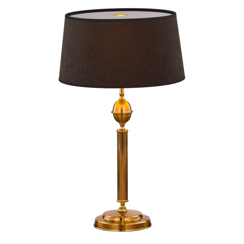 Lampka gabinetowa mosiądzowana 1-punktowa z abażurem Batumi Jupiter (BM L ms)