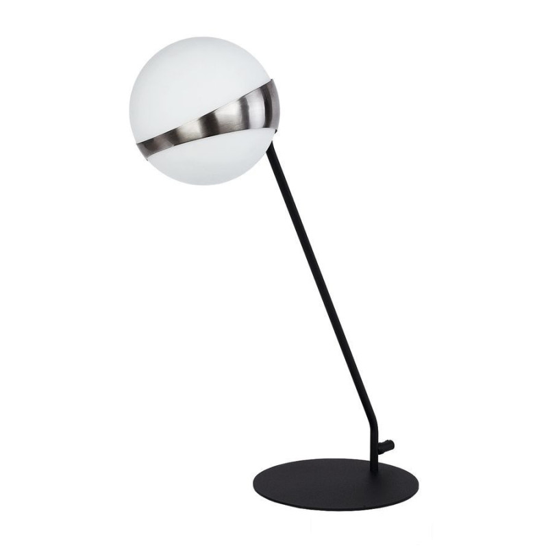 Nowoczesna lampa biurkowa niklowana Elfa Jupiter (EL L cz/ni)