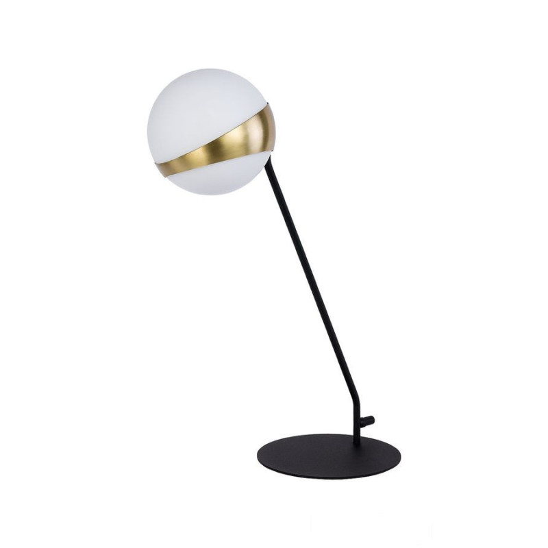 Nowoczesna lampa biurkowa satynowana Elfa Jupiter (EL L cz/ms)