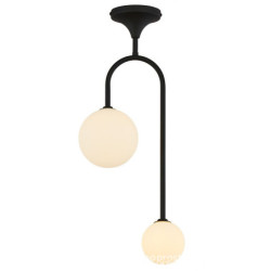 Nowoczesny czarny plafon...