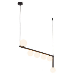 Nowoczesny czarny żyrandol...