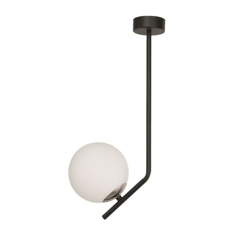 Nowoczesny plafon 1-punktowy niklowany Tim Jupiter (TI 1 cz/ni)