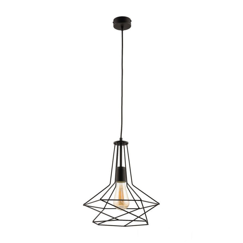 Nowoczesny zwis czarny mały lakierowany Oro Jupiter (ORO M CZ)