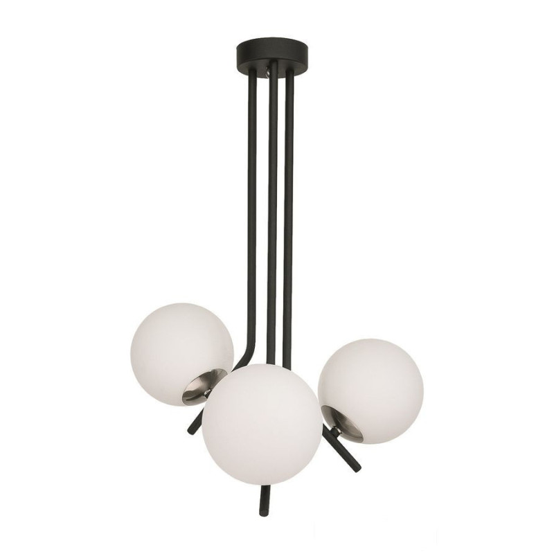 Nowoczesny żyrandol 3-punktowy niklowany Tim Jupiter (TI 3 cz/ni)