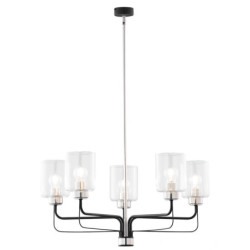 Nowoczesny żyrandol czarny...