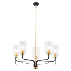 Nowoczesny żyrandol czarny...