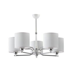 Żyrandol 5-punktowy biały...