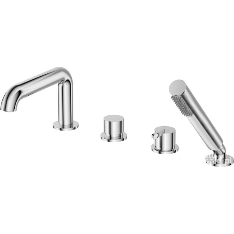 Bateria wannowa 4-otworowa z zestawem prysznicowym Silia Deante (BQS 014M)