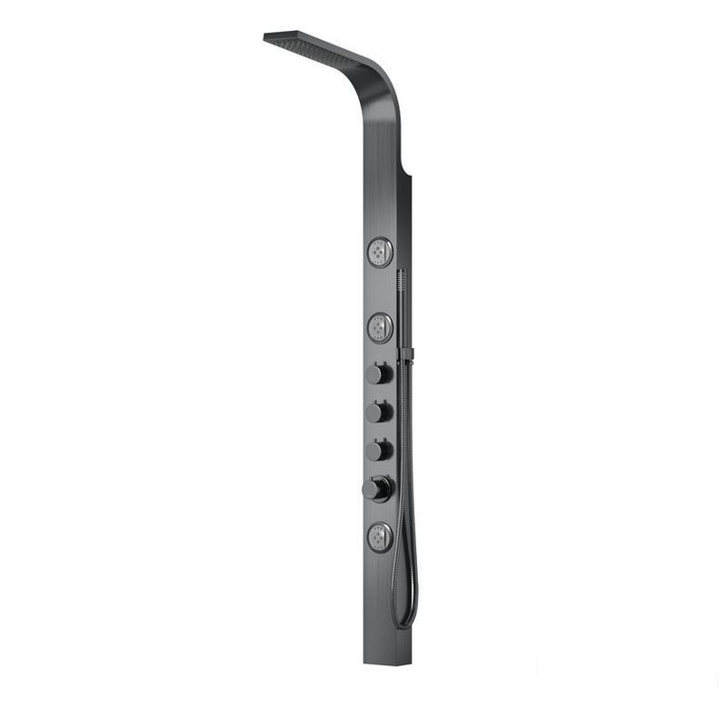 Panel prysznicowy grafit/ Gun Metal z mieszaczem Snake Corsan (S002MGM)