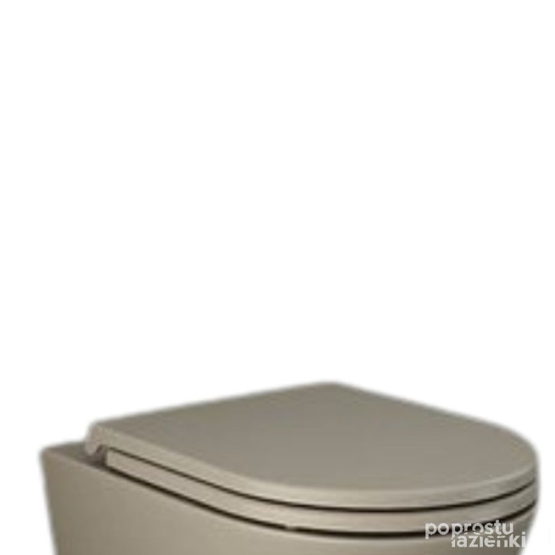 Resort deska wc slim wolnoopadająca cappuccino mat (514) Feeling RAK Ceramics (RSTSC3901514)