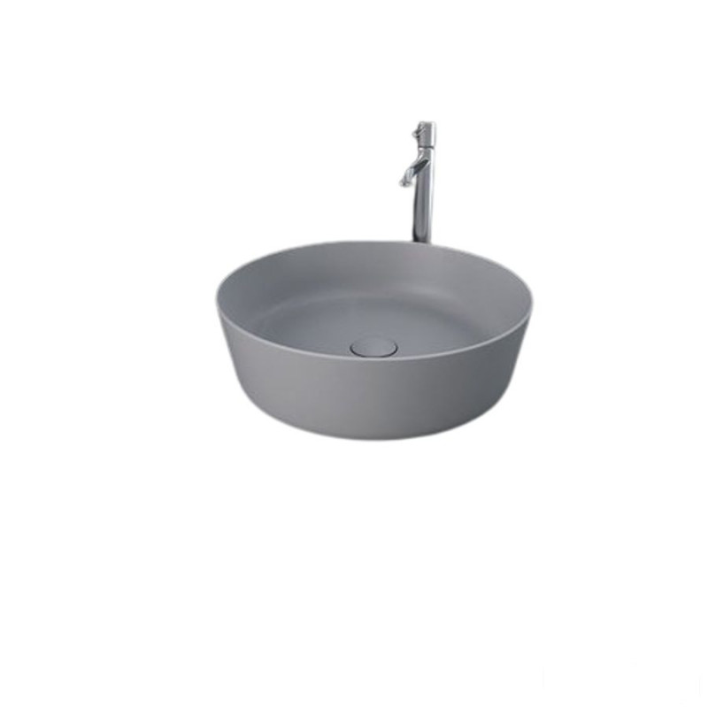 Umywalka slim nablatowa okrągła  42 cm szara mat (503) Feeling RAK Ceramics (FEECT4200503A)