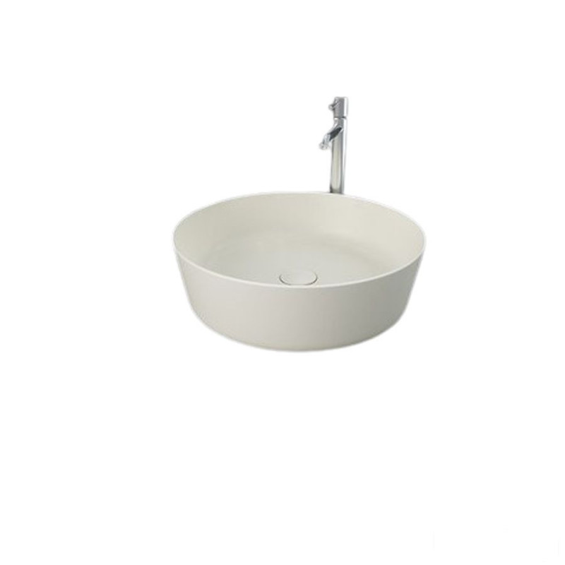 Umywalka slim nablatowa okrągła  42 cm beż mat (505) Feeling RAK Ceramics (FEECT4200505A)