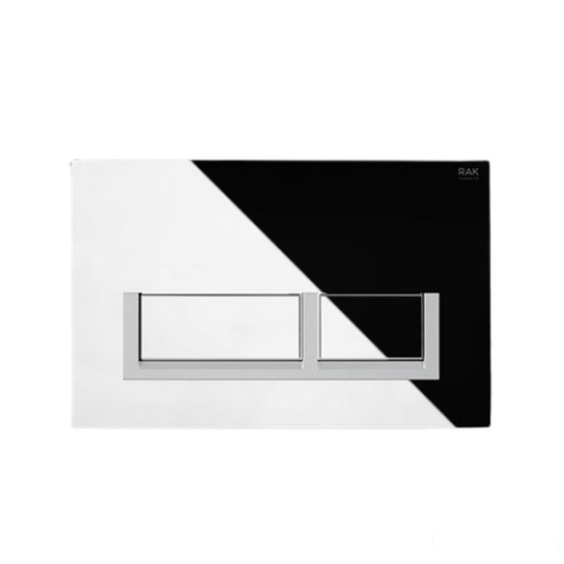 Ecofix przycisk prostokąt chrom mat chrom  RAK Ceramics (FSRAKPPL002)