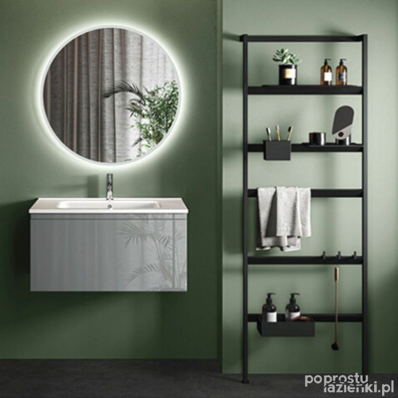 Joy lustro wiszące 80  cm z oświetleniem led-okrąg  RAK Ceramics (JOYMR08000LED)